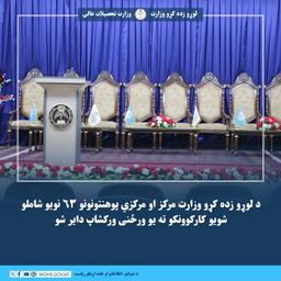 د لوړو زده کړو وزارت مرکز او مرکزي پوهنتونونو ۶۳ نویو شاملو شویو کارکوونکو ته یو ورځنی ورکشاپ دایر شو